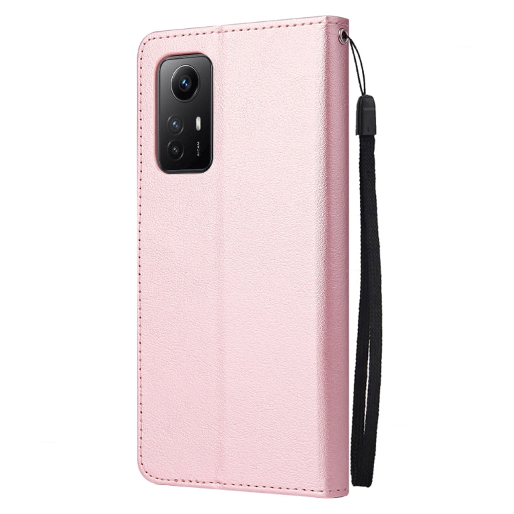 SOLID Knižkové puzdro pre Xiaomi Redmi Note 12S - ružové