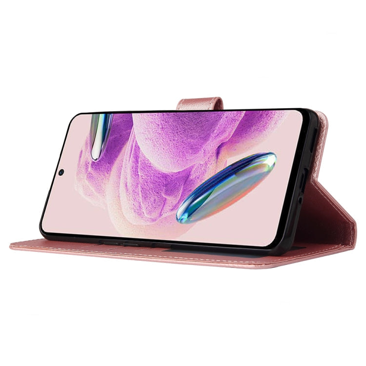 SOLID Knižkové puzdro pre Xiaomi Redmi Note 12S - ružové