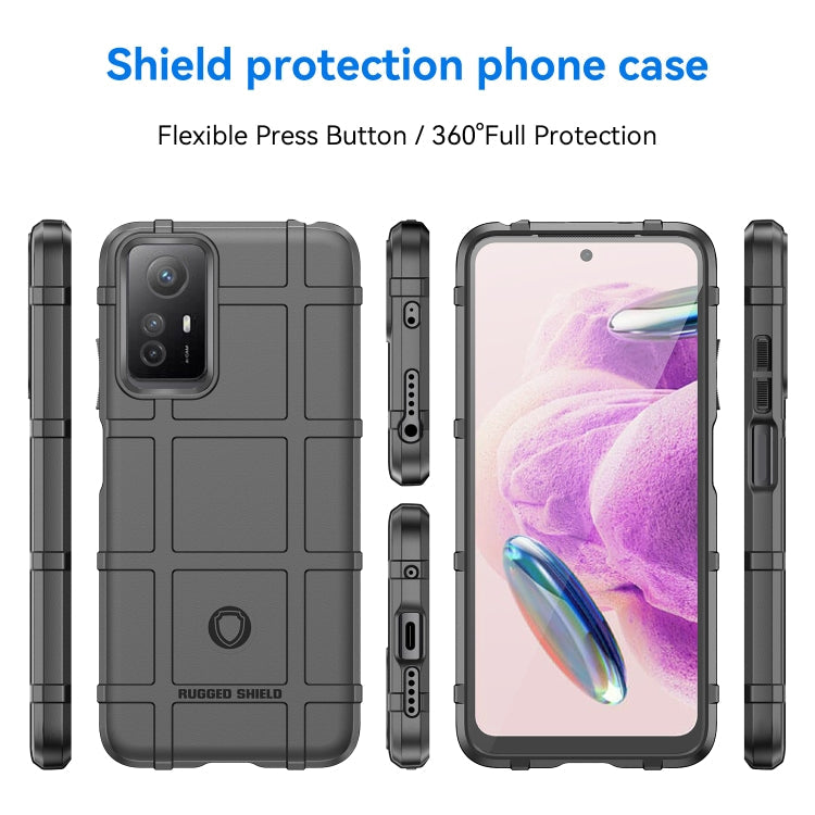 RUGGED Zadný kryt pre Xiaomi Redmi Note 12S - čierny