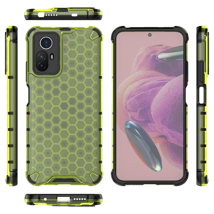 HONEYCOMB Tvrdený kryt pre Xiaomi Redmi Note 12S - zelený