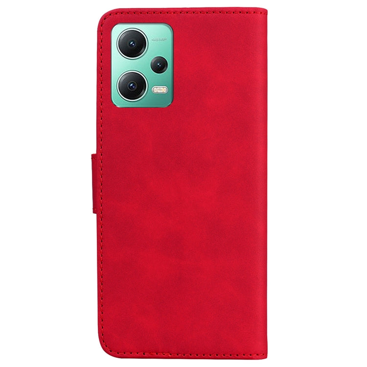 SOLID Knižkové puzdro pre Xiaomi Redmi Note 12 5G - červené