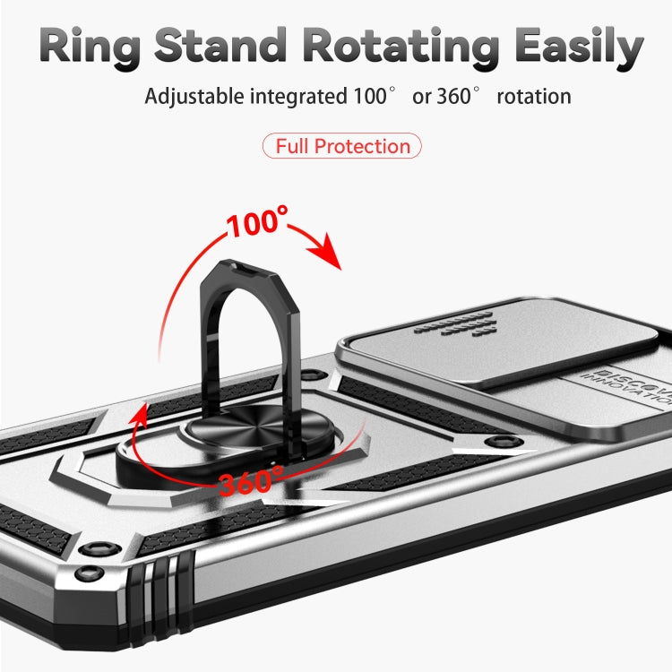 SLIDING ARMOR Tvrdený kryt pre Xiaomi Redmi Note 12 5G - sivý
