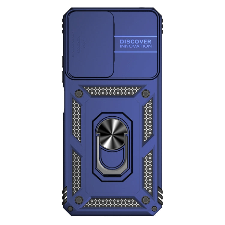 SLIDING ARMOR Tvrdený kryt pre Xiaomi Redmi Note 12 5G - modrý