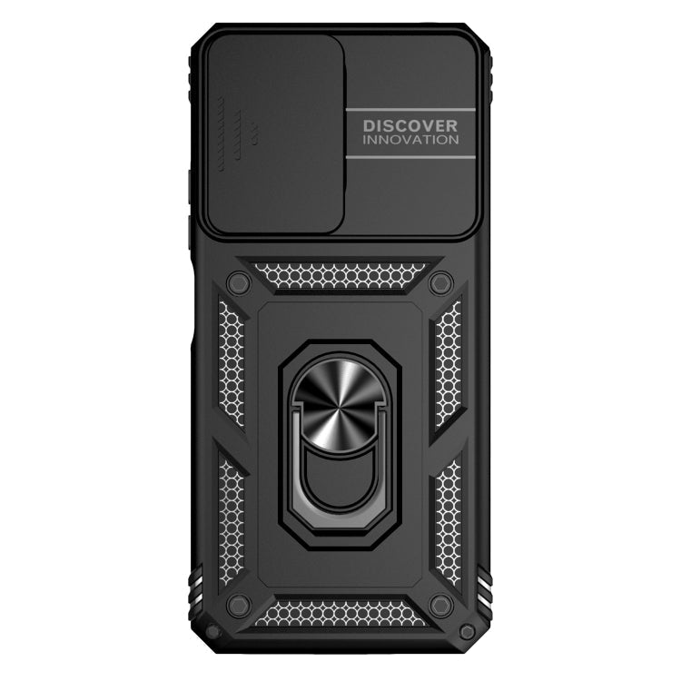 SLIDING ARMOR Tvrdený kryt pre Xiaomi Redmi Note 12 5G - čierny