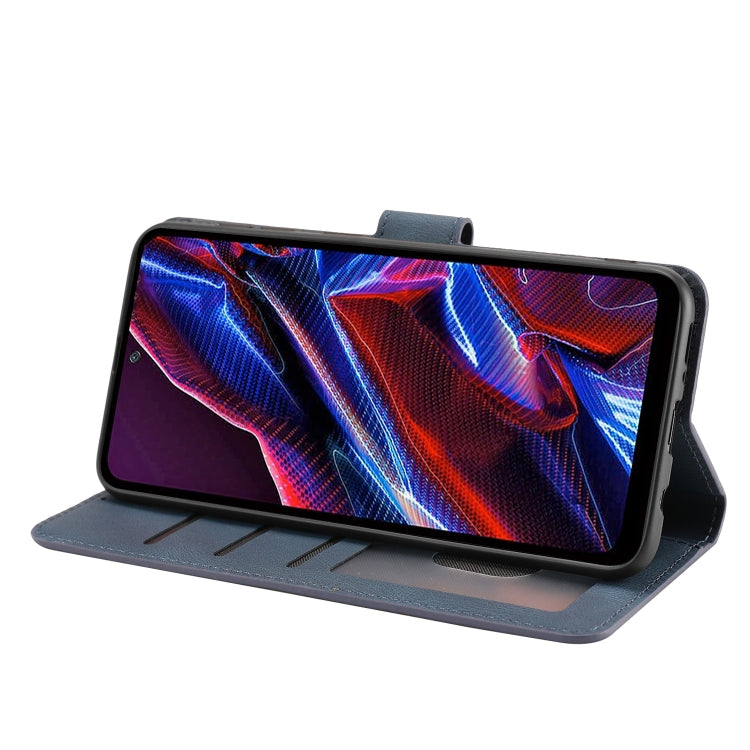 CALF Knižkové puzdro pre Xiaomi Redmi Note 12 Pro+ 5G - modré