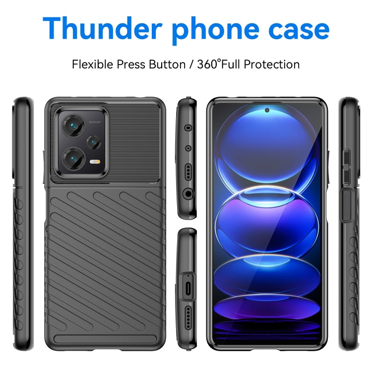 THUNDER Ochranný kryt pre Xiaomi Redmi Note 12 Pro+ 5G - čierny
