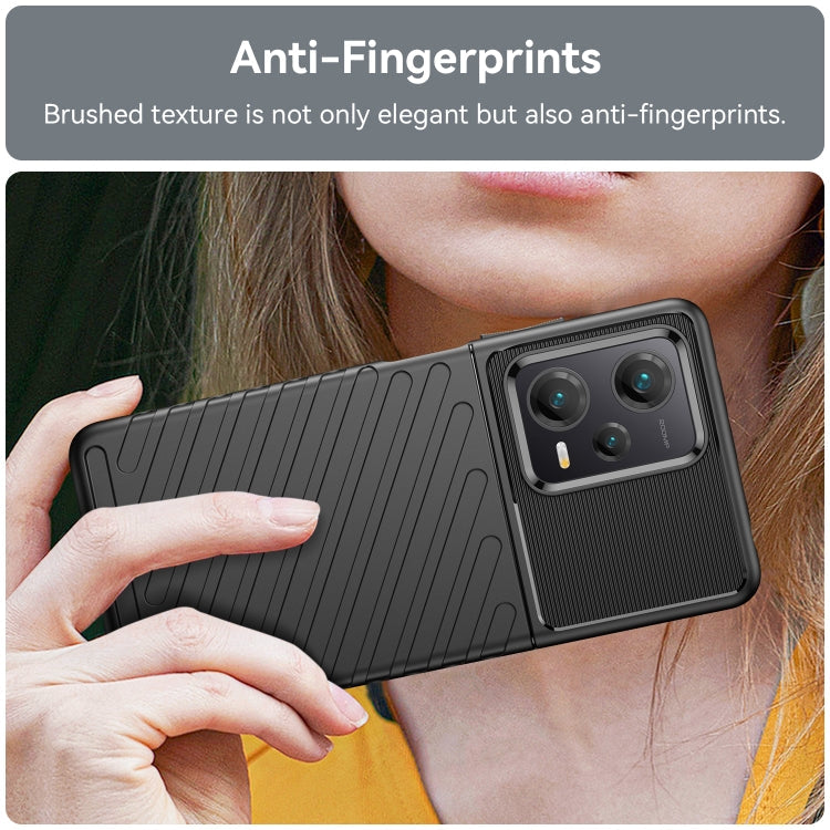THUNDER Ochranný kryt pre Xiaomi Redmi Note 12 Pro+ 5G - čierny