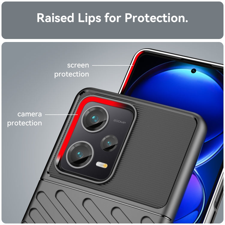 THUNDER Ochranný kryt pre Xiaomi Redmi Note 12 Pro+ 5G - čierny