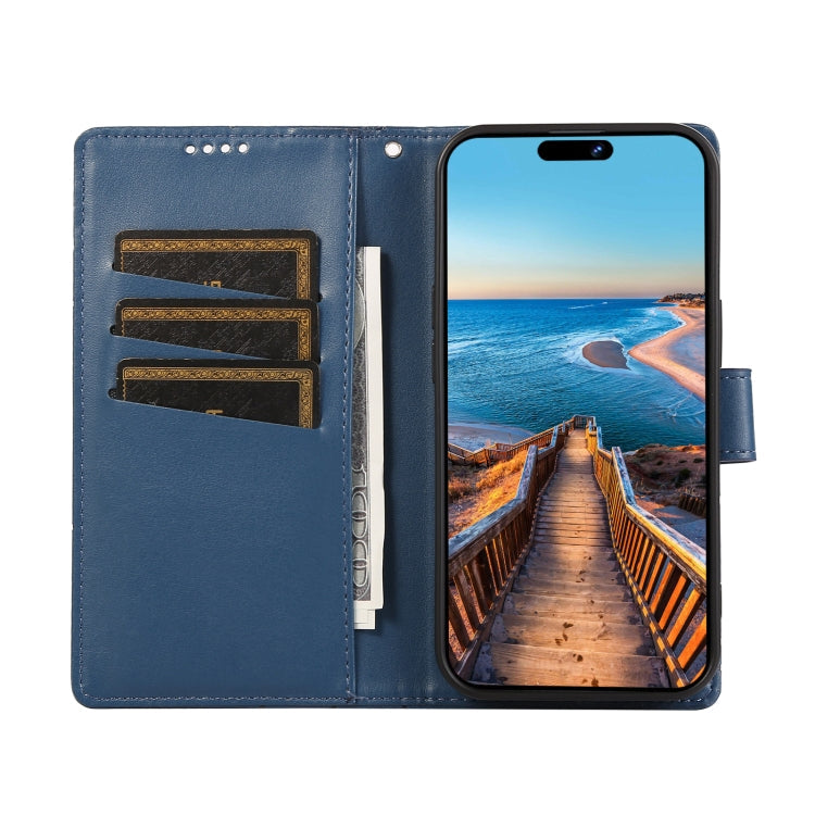 STITCHING Knižkové puzdro pre Xiaomi Redmi Note 12 Pro 5G - modré