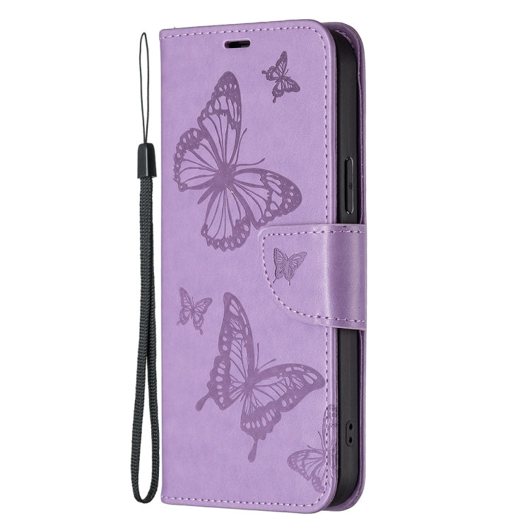 BUTTERFLY Knižkové puzdro pre Xiaomi Redmi Note 12 Pro 5G - fialové