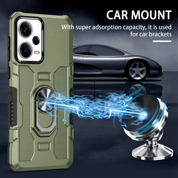 HOLDER ARMOR Tvrdený kryt pre Xiaomi Redmi Note 12 Pro 5G - zelený