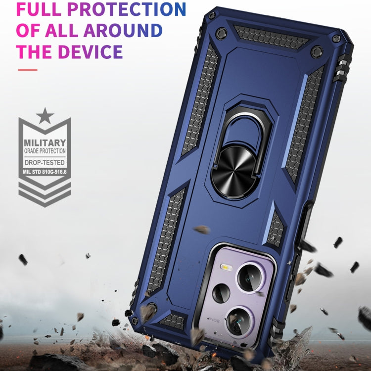 RING ARMOR Tvrdený kryt pre Xiaomi Redmi Note 12 Pro 5G - modrý