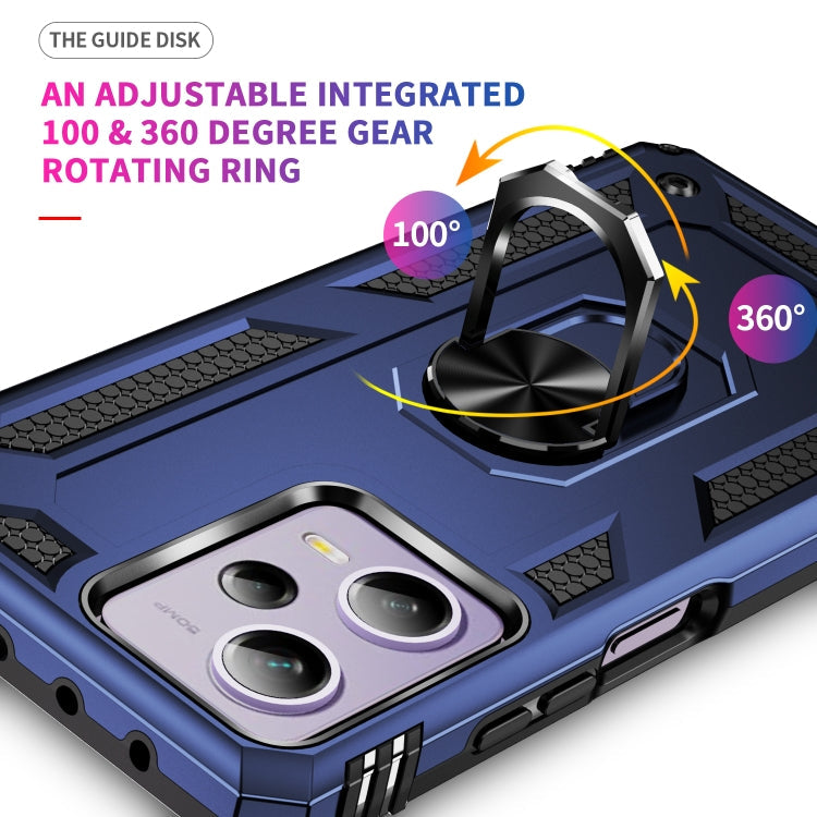 RING ARMOR Tvrdený kryt pre Xiaomi Redmi Note 12 Pro 5G - modrý