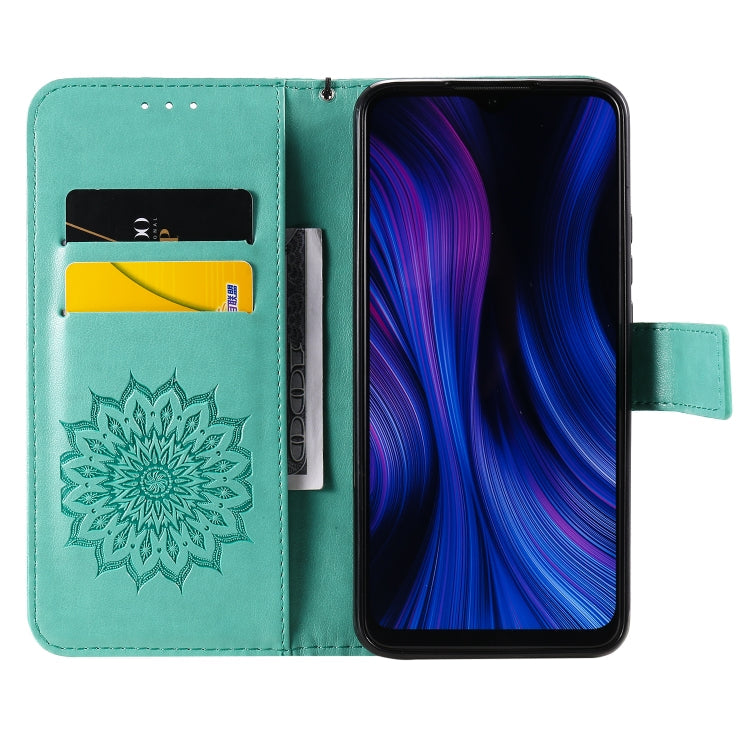 MANDALA Knižkové puzdro pre Xiaomi Redmi 9 - zelené