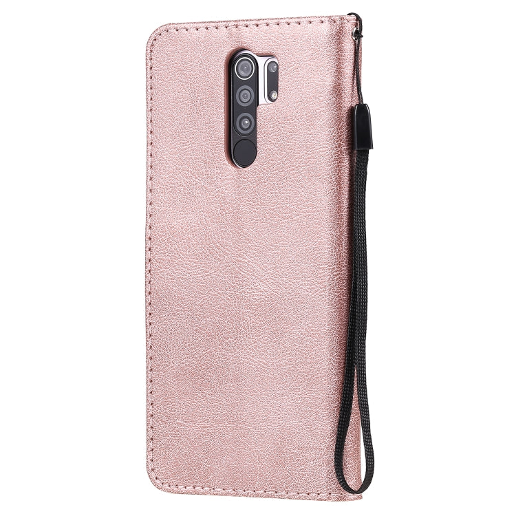 SOLID Knižkové puzdro pre Xiaomi Redmi 9 - ružové