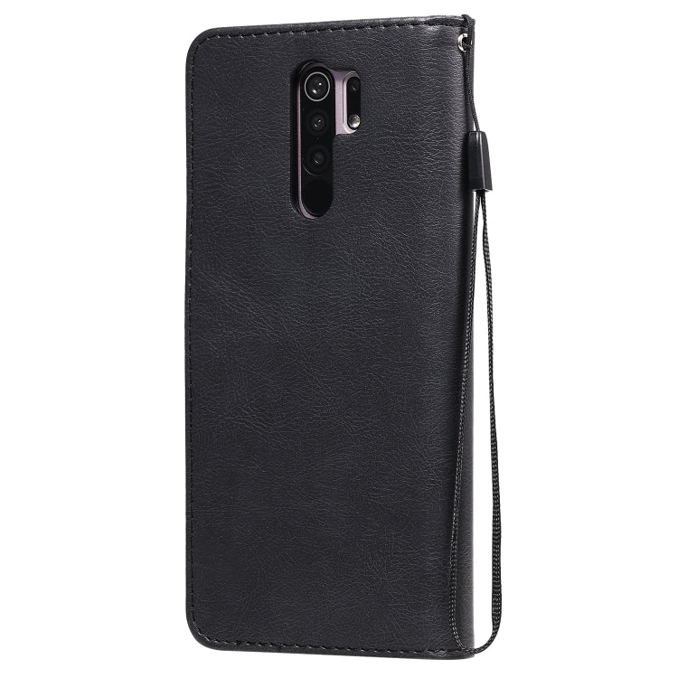 SOLID Knižkové puzdro pre Xiaomi Redmi 9 - čierne