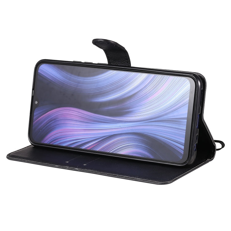 SOLID Knižkové puzdro pre Xiaomi Redmi 9 - čierne