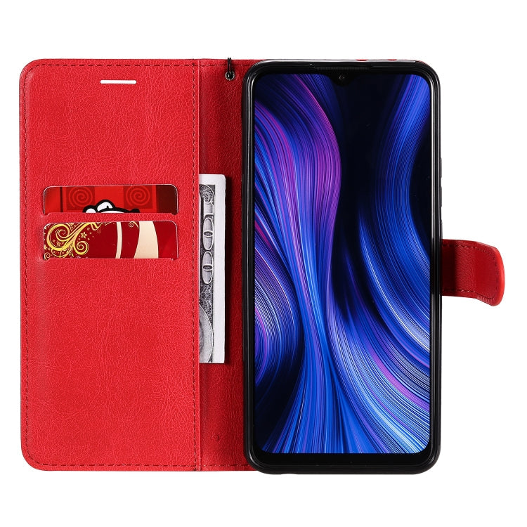 SOLID Knižkové puzdro pre Xiaomi Redmi 9 - červené
