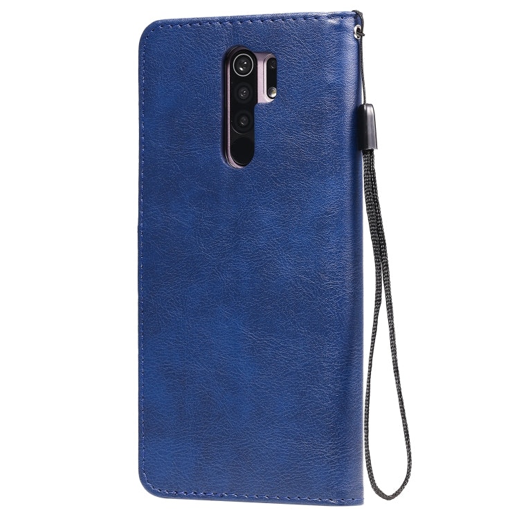 SOLID Knižkové puzdro pre Xiaomi Redmi 9 - modré