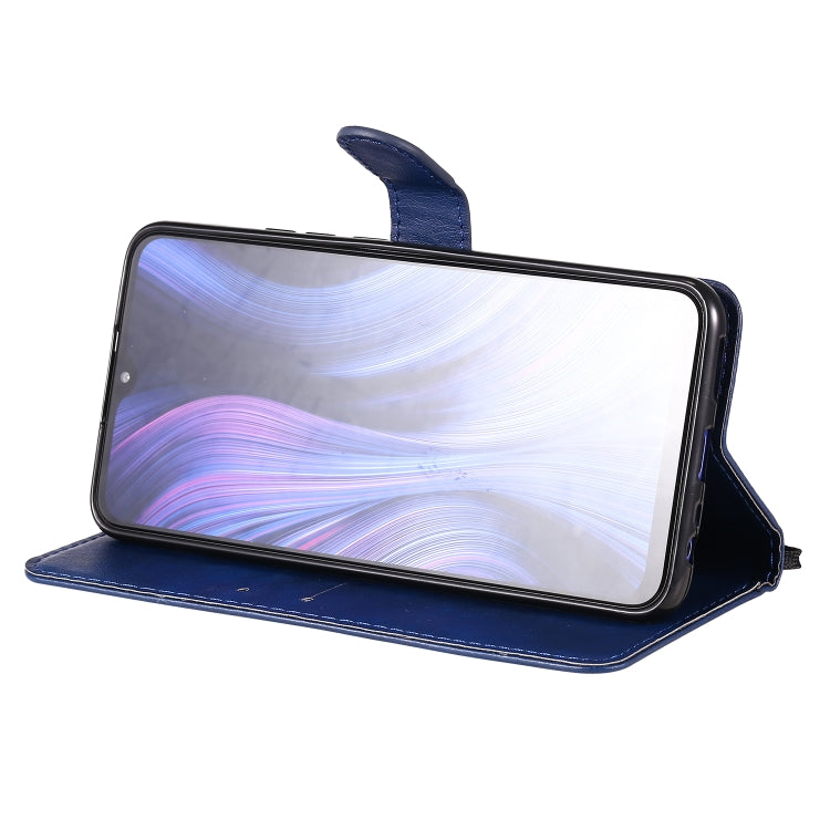 SOLID Knižkové puzdro pre Xiaomi Redmi 9 - modré
