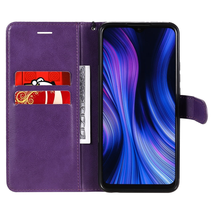 SOLID Knižkové puzdro pre Xiaomi Redmi 9 - fialové
