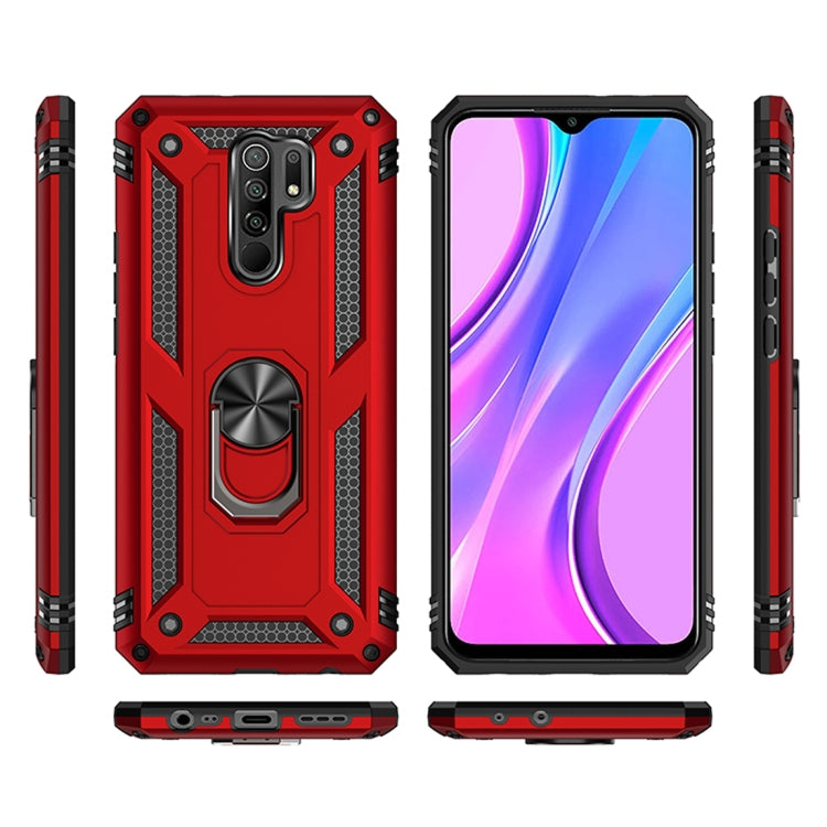 RING ARMOR Tvrdený kryt pre Xiaomi Redmi 9 - čierny