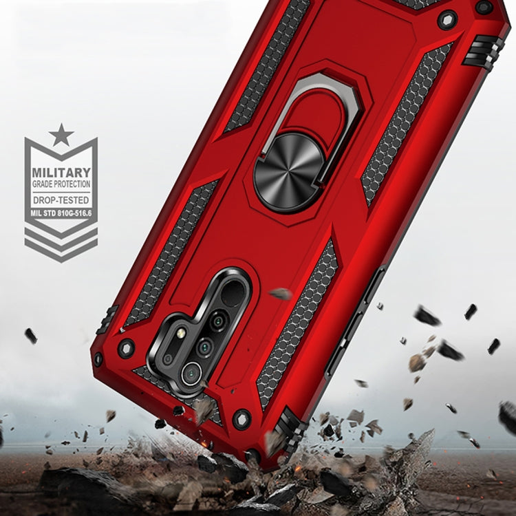 RING ARMOR Tvrdený kryt pre Xiaomi Redmi 9 - čierny