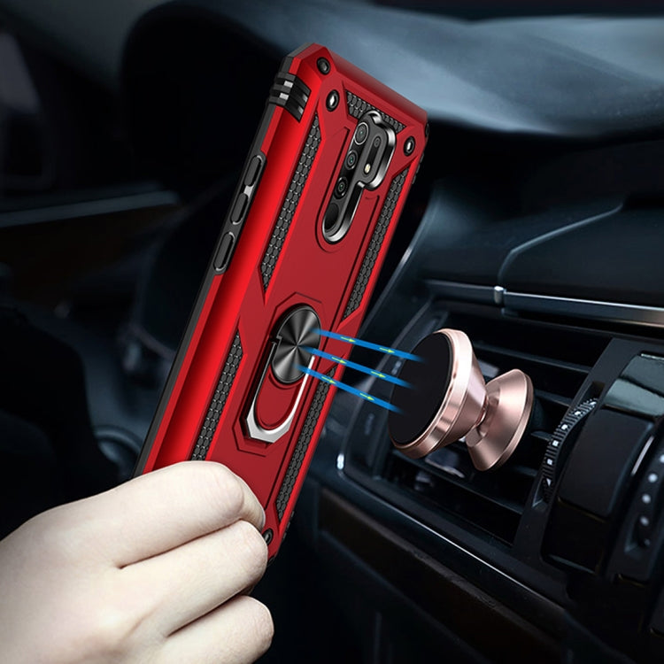 RING ARMOR Tvrdený kryt pre Xiaomi Redmi 9 - čierny