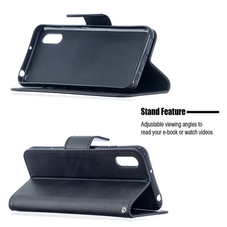LAMBSKIN Knižkové puzdro pre Xiaomi Redmi 9A / 9AT - čierne