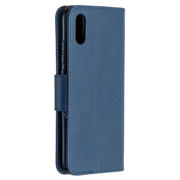 LAMBSKIN Knižkové puzdro pre Xiaomi Redmi 9A / 9AT - modré