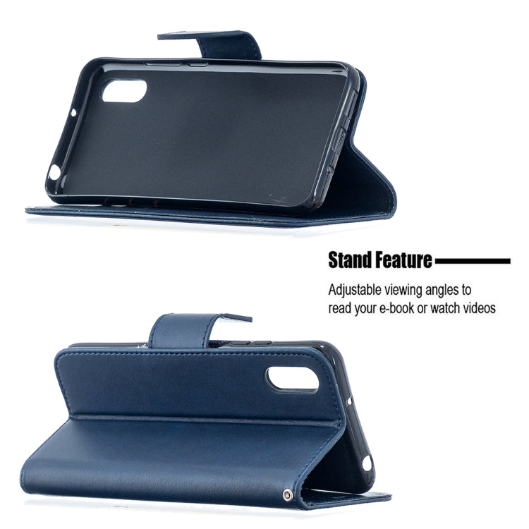 LAMBSKIN Knižkové puzdro pre Xiaomi Redmi 9A / 9AT - modré