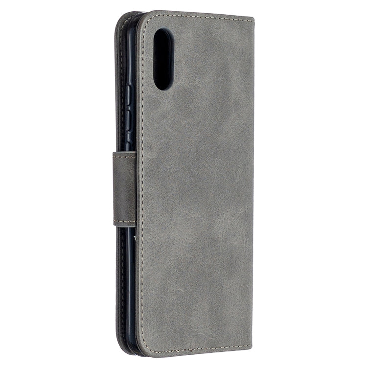 LAMBSKIN Knižkové puzdro pre Xiaomi Redmi 9A / 9AT - sivé
