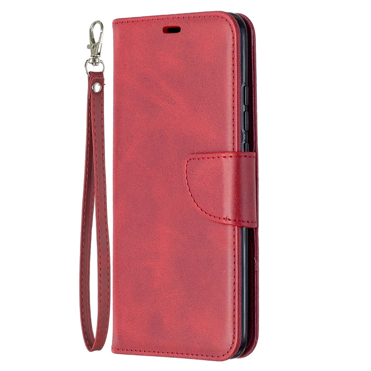 LAMBSKIN Knižkové puzdro pre Xiaomi Redmi 9A / 9AT - červené