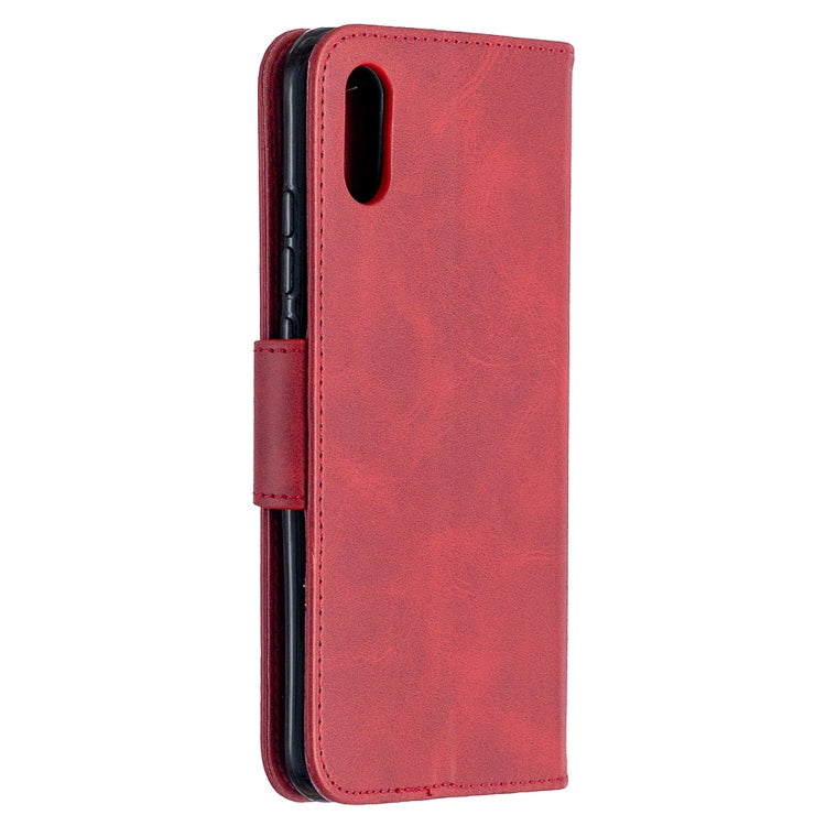 LAMBSKIN Knižkové puzdro pre Xiaomi Redmi 9A / 9AT - červené