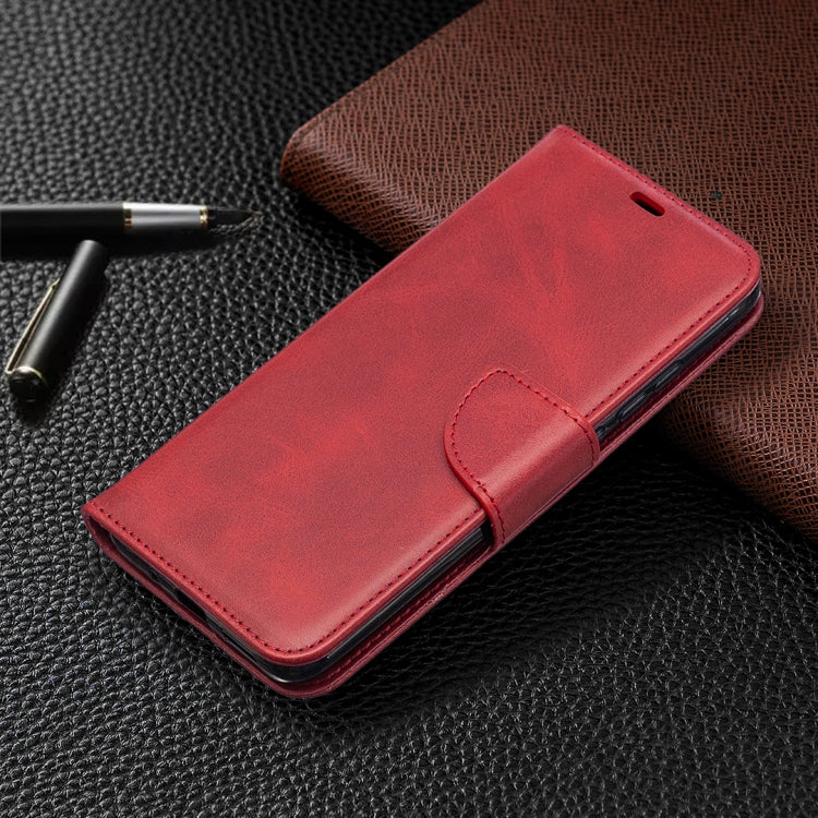 LAMBSKIN Knižkové puzdro pre Xiaomi Redmi 9A / 9AT - červené