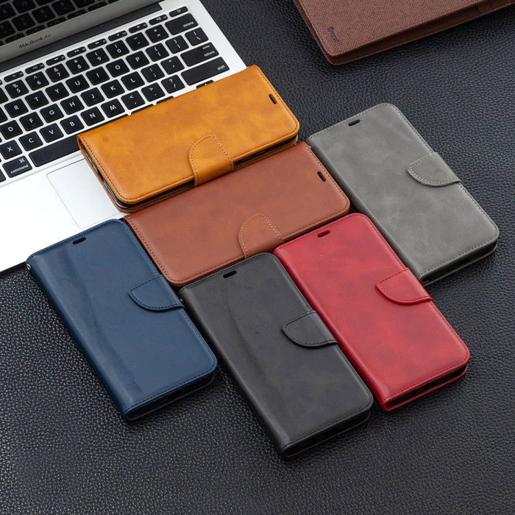 LAMBSKIN Knižkové puzdro pre Xiaomi Redmi 9A / 9AT - červené