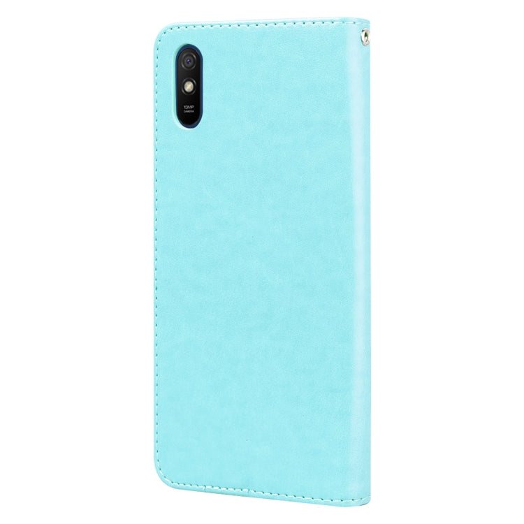ROSE Knižkové puzdro pre Xiaomi Redmi 9A / 9AT - zelené