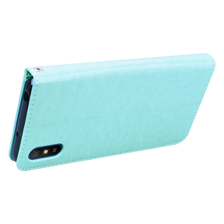 ROSE Knižkové puzdro pre Xiaomi Redmi 9A / 9AT - zelené