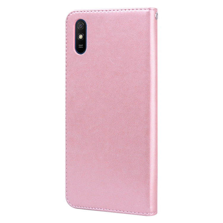 ROSE Knižkové puzdro pre Xiaomi Redmi 9A / 9AT - ružové