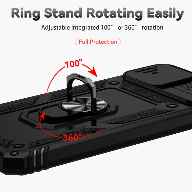 SLIDING ARMOR Tvrdený kryt pre Xiaomi Redmi 9A / 9AT - čierny