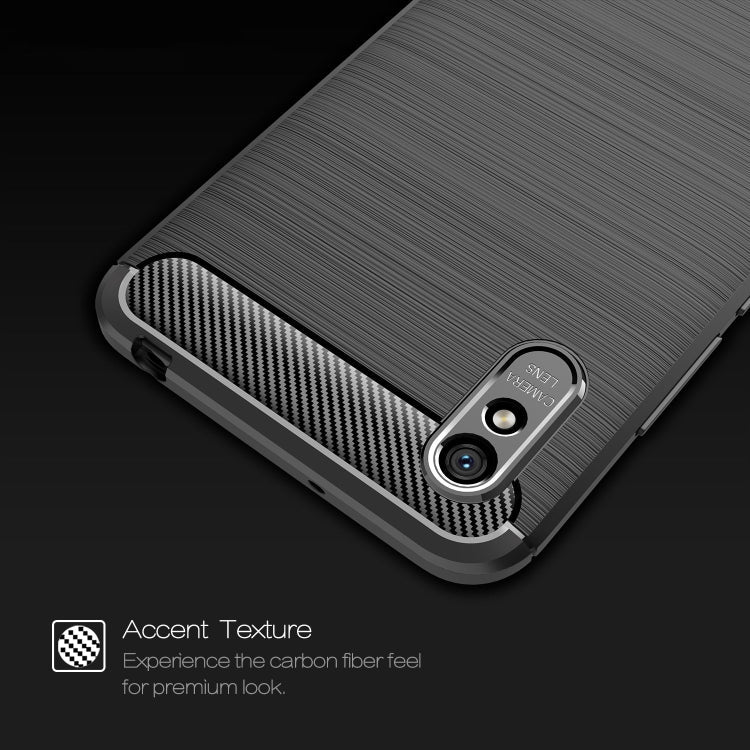 CARBON Zadný obal pre Xiaomi Redmi 9A / 9AT - čierny