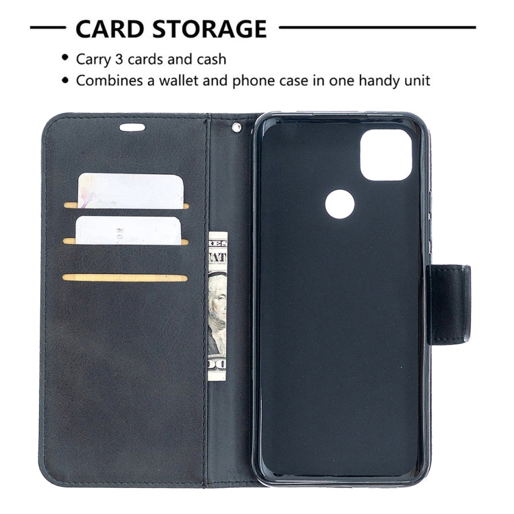 LAMBSKIN Knižkové puzdro pre Xiaomi Redmi 9C - čierne