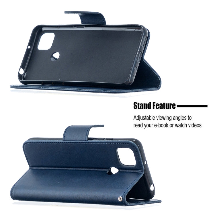 LAMBSKIN Knižkové puzdro pre Xiaomi Redmi 9C - modré