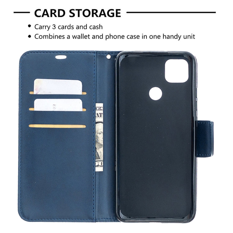LAMBSKIN Knižkové puzdro pre Xiaomi Redmi 9C - modré