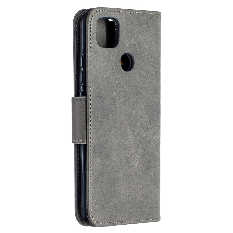 LAMBSKIN Knižkové puzdro pre Xiaomi Redmi 9C - sivé