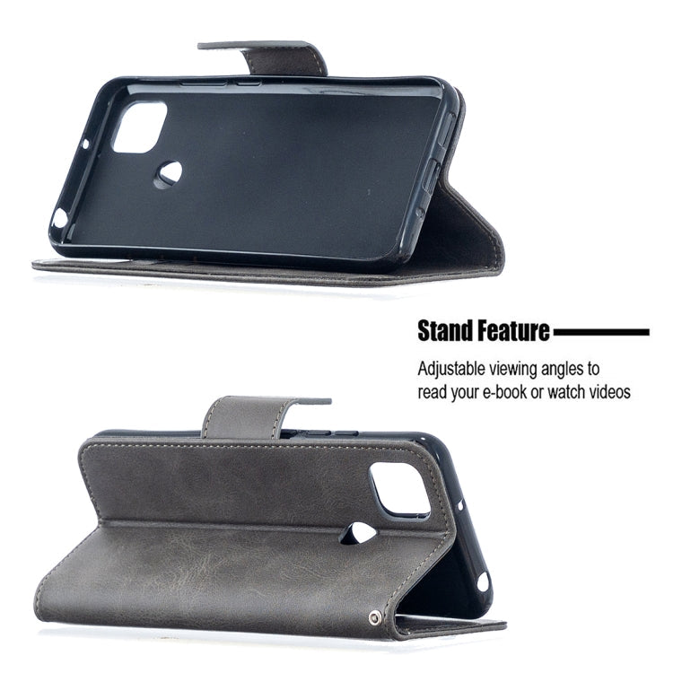 LAMBSKIN Knižkové puzdro pre Xiaomi Redmi 9C - sivé