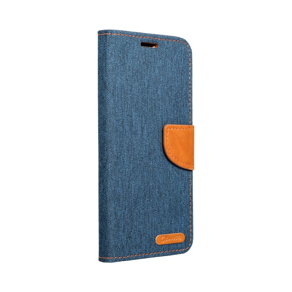 Knižkové puzdro pre Xiaomi Redmi 13C - CANVAS modro hnedé