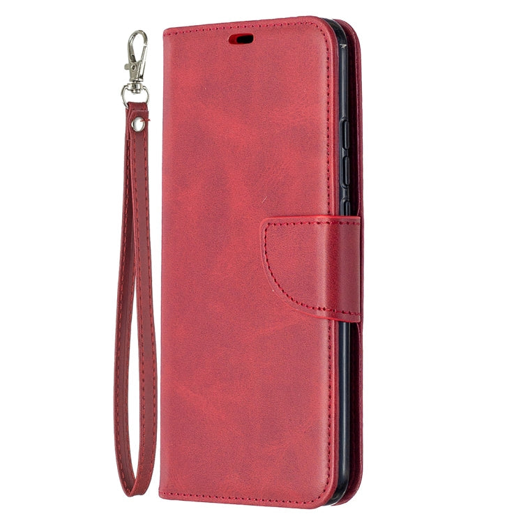 LAMBSKIN Knižkové puzdro pre Xiaomi Redmi 9C - červené