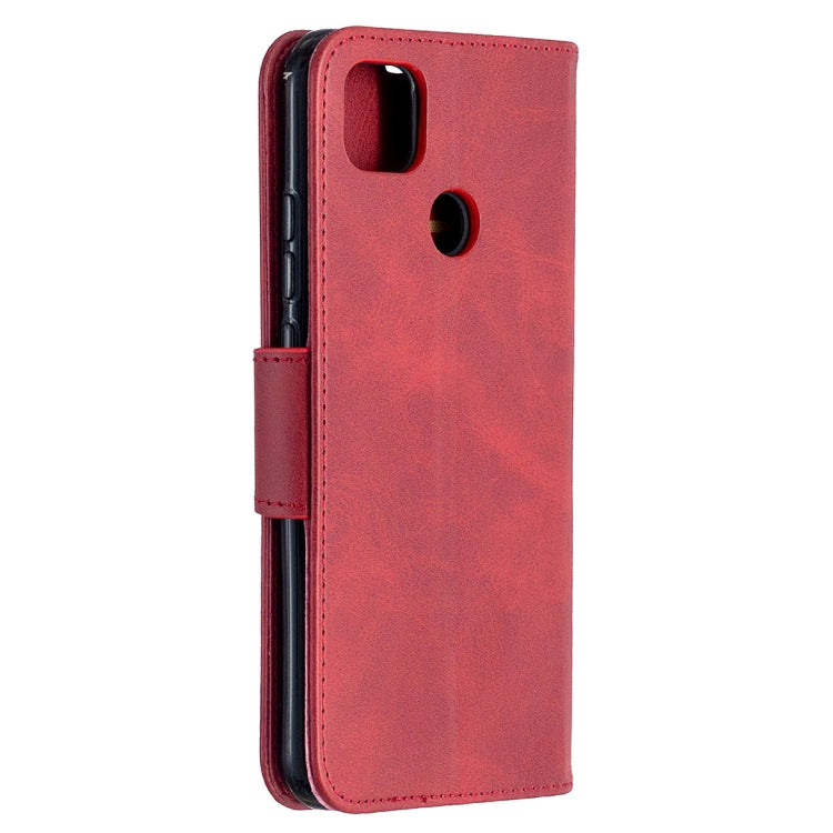 LAMBSKIN Knižkové puzdro pre Xiaomi Redmi 9C - červené
