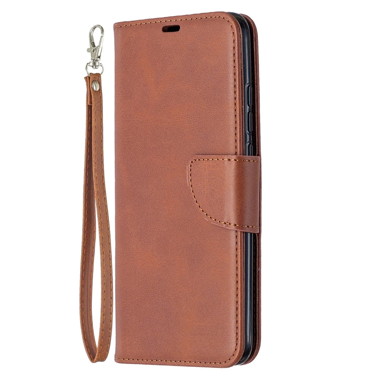 LAMBSKIN Knižkové puzdro pre Xiaomi Redmi 9C - hnedé